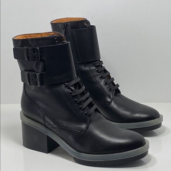 Clergerie Eden Leather Combat Boots size 39.5 - Picture 7 of 14